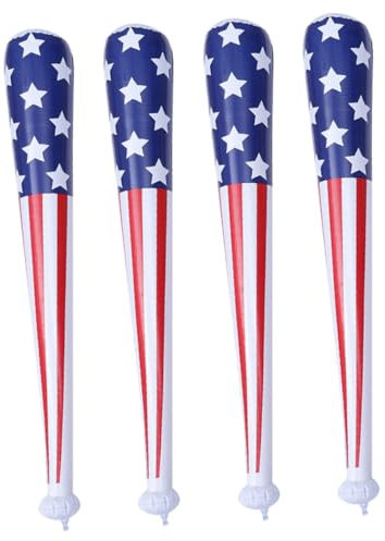 Vaguelly Jubelstäbe Aufblasbare Fledermäuse Mit Amerikanischer Flagge Partyzubehör Spielzeug Für Jungen Und Mädchen