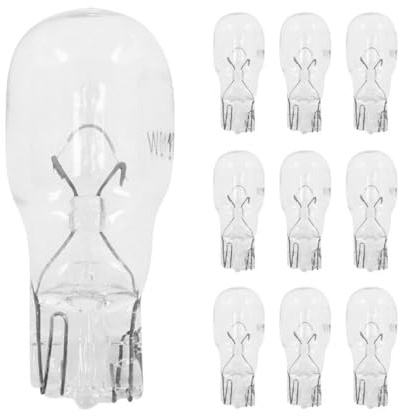 cyclingcolors 10x Ampoule 12V 10W T13 W2.1x9.5d clignotant latéral voiture moto scooter éclairage goutte d'eau lampe tableau bord indicateur, transparent