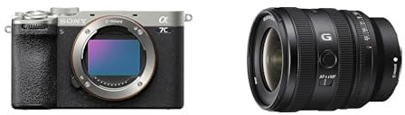 Sony Alpha 7C II | Spiegellose Vollformatkamera mit SEL1625G (kompakt, 33 MP, Echtzeit-Autofokus, 10 BPS, 4K Video, neigbarer LCD-Touchscreen) Silber/schwarz