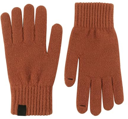 Winter Knitted Gloves for Men Women Screen SMS Gloves Warm Knitted Gloves Outdoor Soft Elastic Gloves Touchscreen Women 7, orange, A