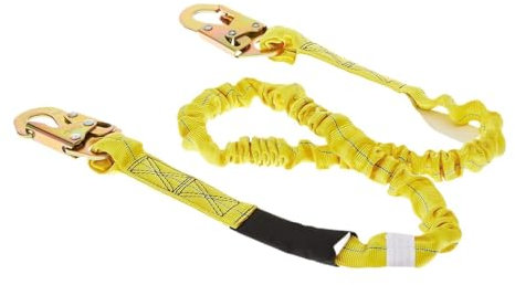 Perfeclan Cordino di Sicurezza per Esterni Imbracatura di Sicurezza Professionale Protezione anticaduta Cintura da Lavoro ad Alta Resistenza Corda per