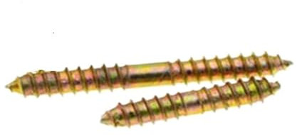 Pernos de suspensión, tornillo de doble extremo, Tornillos for madera de doble cabeza M4 M5 M6 M8 M10, acero al carbono galvanizado, conectores autorroscantes for muebles, espigas for carpintería.(M10