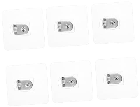 BAZEITFLOW 6stücke Regalmontagegestell Ohne Perforation Selbstklebendes System Mit Trennwandhalterung Und Stützen Für Möbel Wie Schränke Und Ablagen