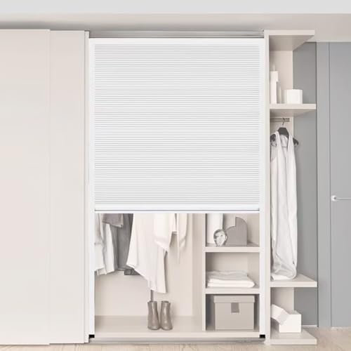 RENLXFI Falttür Falttüren Falttüre Für Schrank Weiß, Faltschiebetür Komplettset Ohne Bohren, Wabenvliesplatten Und Aluminiumrahmen, Ziehharmonika Tür Nach Maß(WxH 60cmx230cm)