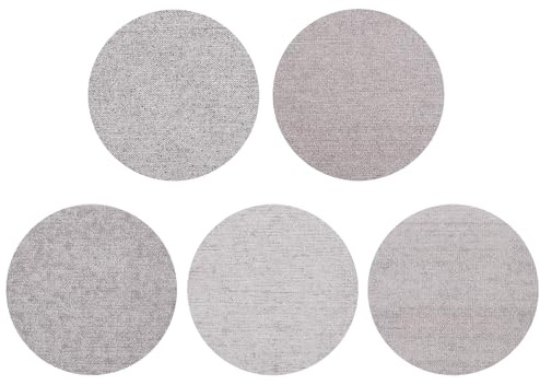 sourcing map Lot de 25 disques abrasifs en maille de 125 mm, grain 80/120/180/240/400, sans poussière, pour cloison sèche et sol