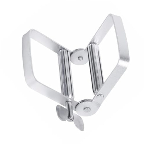 Veemoon Stainless Steel Toothpaste Extruder Manual Squeezing Clip for Cream Tubes Bathroom Gadget Efficient Dispensing Tool for Toothpaste and Cosmetics