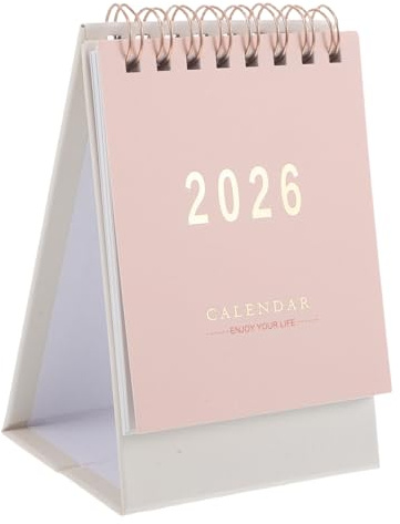 VICASKY Mini-tischkalender 2026: Stehender Flip-desktop-kalender, Monatlicher Tagesplaner, Kleiner Tisch-papier-zeitplan für Büro Und Zuhause