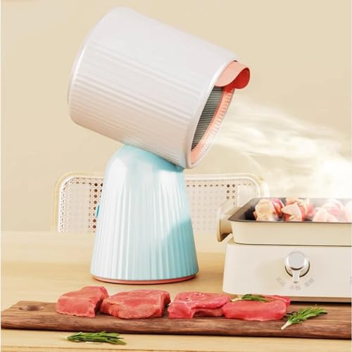 Hotte aspirante portable, mini hotte aspirante avec 3 vitesses réglables, aspiration puissante, faible bruit, filtre amovible à 3600 tr/min, facile à nettoyer pour cuisine et barbecue
