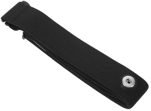 GANAZONO Fascia Toracica Regolabile in Silicone Nero 110 CM per Monitoraggio Frequenza Cardiaca Fitness Corsa Palestra Allenamento