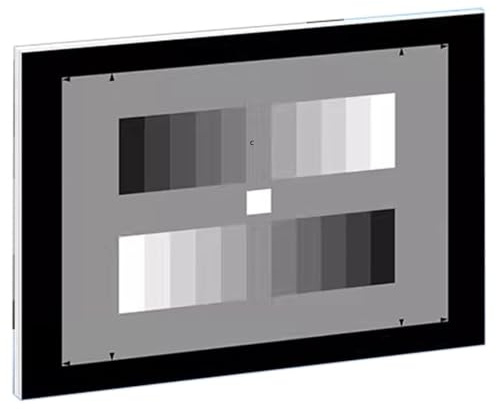 KHZKHC Color Calibration Test Chart, 11 Phase Standard Grayscale Test for Camera, PVC + Photo Paper, for Digital Photo and Video, Photography Accessories