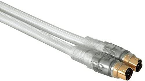 Hama white Stream cable S-vídeo 1,5 m S-Video (4-pin) - Cables S-vídeo (1,5 m, S-Video (4-pin), S-Video (4-pin), Oro, Macho/Macho)