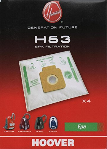 Lot de 8 sacs aspirateur Extrafilters Hoover (= HOV208 5 pièces) H63 original.