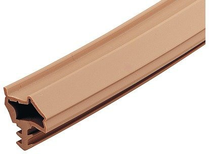 Gedotec Zugluftstopper für Zimmertür S 7210 | 1 Rolle - Türrahmen Dichtung | Länge: 25 m | Falzbreite: 12 mm | Türdichtung Kunststoff TPE weich PVC beige | zum Abdichten von Türen | Türgummi