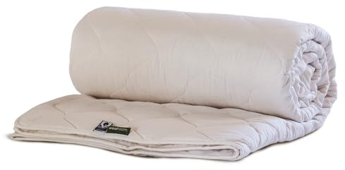 WOOLROOM Classic Light Wool Duvet Single 2-5 tog Allergy Friendly Summer Cool Comfort - Traceable Heat Regulating 100% British Wool Bedding for Better Sleep Naturally - Feather and Down Alternative