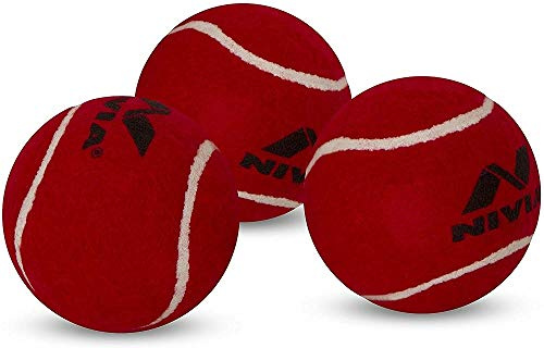 Nivia Heavy Tennis Ball Cricket Ball (Pack of 12)
