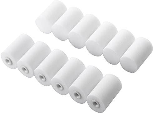 Rodillo de pintura de espuma, funda de rodillo de pintura de esponja, mini cubiertas de rodillo de espuma de alta densidad, 2 pulgadas, paquete de 12