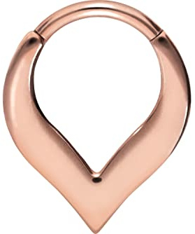 PIERCINGLINE Chirurgenstahl Clicker | SPITZ | Piercing Ring Ohrpiercing Helix Daith Tragus Septum Piercing | Farbauswahl