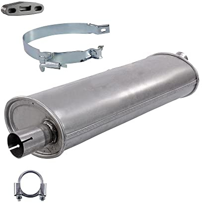 ATEC Germany Auspuff Schalldämpfer Set 1x Endschalldämpfer, mit | Kompatibel mit: OPEL ASTRA F CC, KADETT E Cabriolet, KADETT E CC