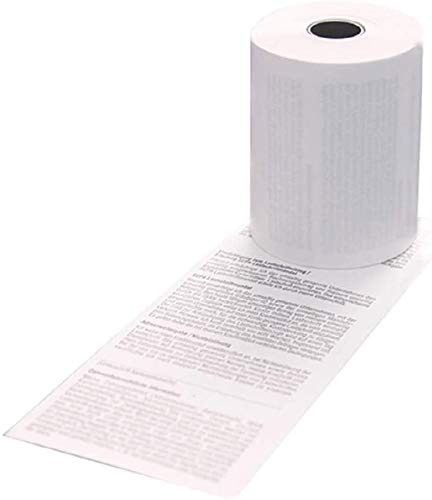 50 Kassenrollen mit Sepa Lastschrifttext für EC Cash Geräte 57mm x 12m x 12mm (57/12/12 - Ø34mm) - BPA freie HKR-Welt® Rollen aus Thermopapier made in germany