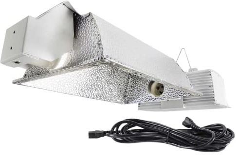 iPower 630W Double Lamp Ceramic Metal Halide CDM Hydroponic Grow Light System Kits, Aluminum Hood, 120~240V Ballast, NOT Include CMH Bulb