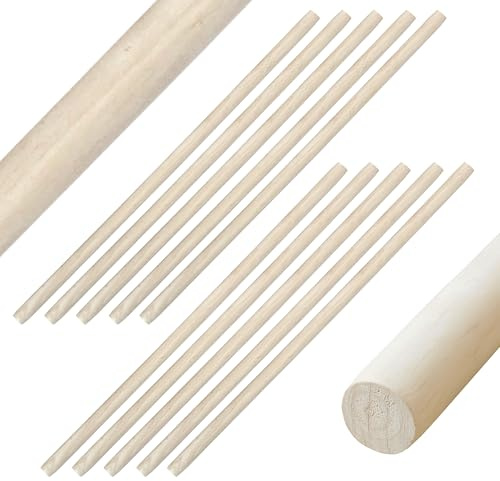 DEPICE Escrima Liguster 10x- Ca. 68 cm, ca. 25 mm Durchmesser, Gewicht ca. 220 g, leicht und belastbar,White Wax, Arnis Kali