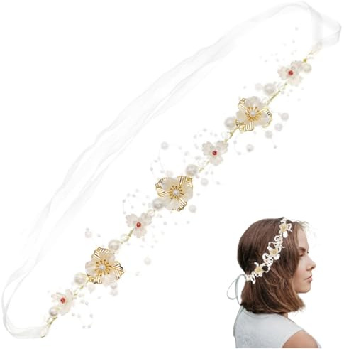 FAIRYGATE Bandeau Vigne Deco Cheveux Mariée Elégant Coiffure Accessoires Bijoux de Fantaisie Mariage Fleur Cheveu Accessoire pour Femmes Lady Female et Woman X04909