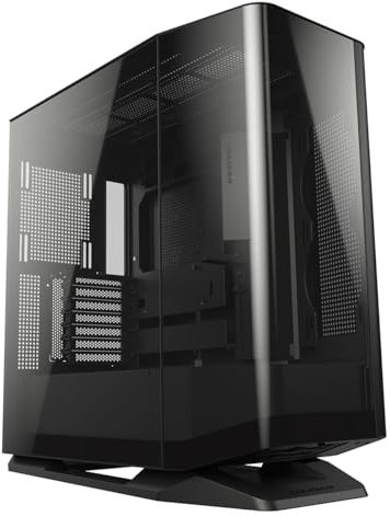 Cougar FV270 - Carcasa de Cristal Templado Curvo de Media Torre Negra