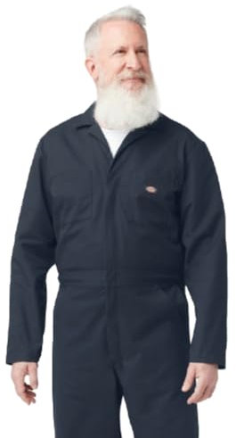 Dickies Long Sleeve Coveralls, DARK NAVY, M RG