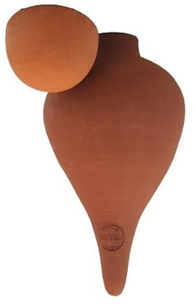Ollas Lutton Olla Terre Cuite à Planter 40cl| Arrosage Autonome pour Plantes d'interrieur Ecologique & Economique | Système d'Irrigation Naturel | Autonomie 3 Jours | Ollas Sabeur Terracota