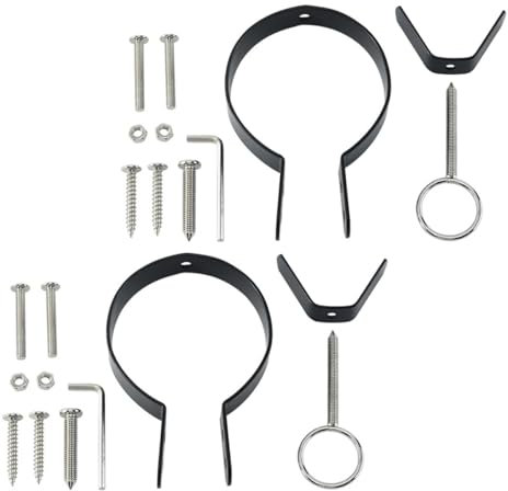 OKUMEYR 2 Sets Ham Stand Accessories and Fixing Holder Parts Sturdy Food-Grade Steel Ham Rack Parts for Professional Curing and Serving for Kitchen and Shop Use