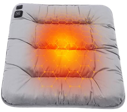 Tragbares Beheiztes Sitzkissen, 30 ℃ -65 °C, 3 Sekunden, Schnelles Aufheizen, Memory-Schaum-Heizsitzpolster für Stadion-Bleacher-Camping Im Freien, Powerbank