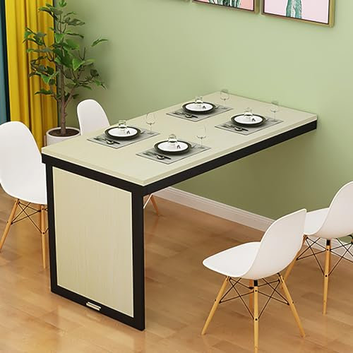 Klappbarer Wandtisch, kleiner Schreibtisch aus Holz, klappbarer Wandtisch, stabil und langlebig für den Einsatz in Küchen und Restaurants, ausklappbarer, umwandelbarer Schreibtisch (Farbe: Grün, Grö