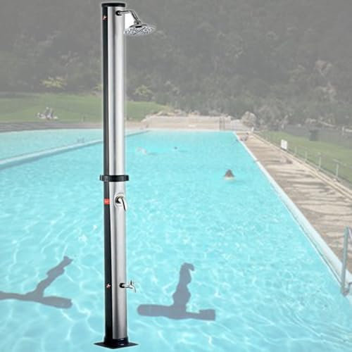 ExoticaBlend Solardusche 20 Liter Garden Solar Gartendusche Verordnung heißes Kaltes Wasser, Max.60℃, Regendusche Außendusche Pooldusche Strand Dusche