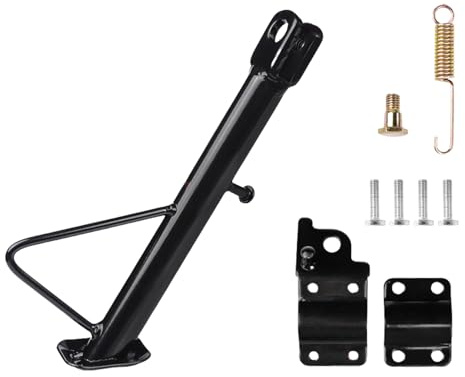 DIEKE Cavalletto di ricambio per moto, 14-24 cm, con accessori di montaggio, per la maggior parte degli scooter