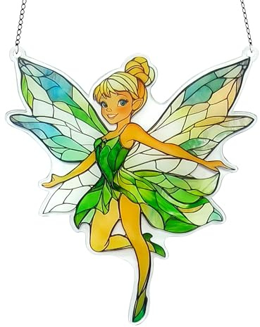 1pc Acrylic Fairy Suncatcher, Colourful Sun Catcher for Windows, Beautiful Garden Hanging Ornaments Outdoor, Decorative Garden Wall Ornaments