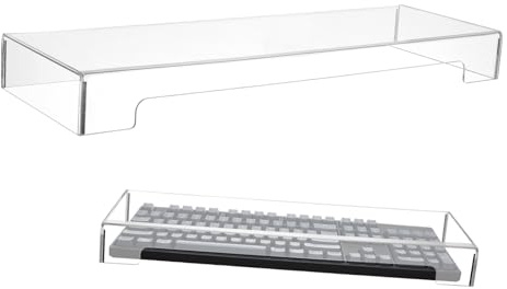 VERDANVERSE Antipolvo Teclado Acrílico Transparente para Mecánico Protector Resistente para Pc Funda Duradera Medio
