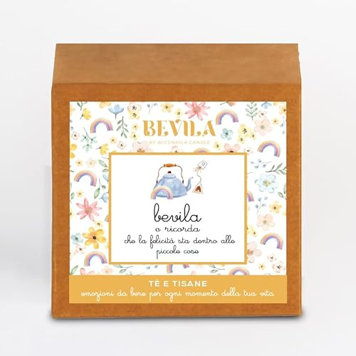 BEVILA Felicità - Tisana Zenzero e Limone, Miscela di Erbe Aromatizzata, 10 Bustine, Filtri Piramidali Biodegradabili, 20 grammi