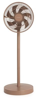 CREATE / AIR STAND FOLDABLE/Ventilador plegable de pie moca/Sistema de oscilación automática de 75°, altura regulable, 3 velocidades, silencioso, 50W
