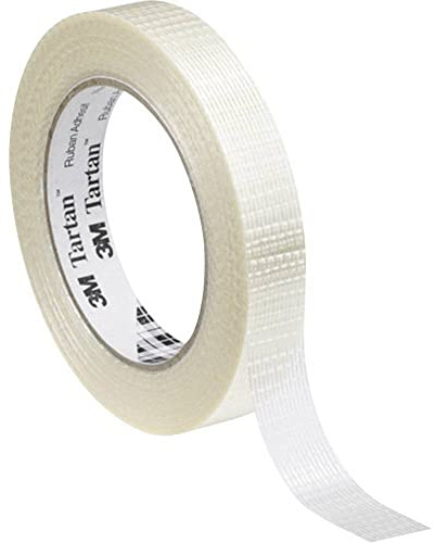 3M 8954 Cinta de Filamentos Bidireccionales, 50 mm x 50 m, 18 unidades