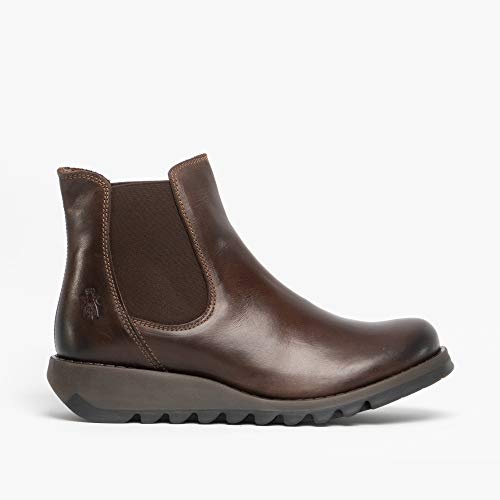 Fly London Women's Salv Chelsea Boots, Brown Dark Brown, 6 UK