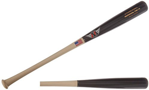 Mpowered Baseball m-110 011 Professional Turn Raw Acero Manico Mazze da Baseball (Set di 3), Black Barrel, 31/29-Ounce