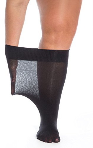All Woman Gambaletti Super Larghi 40 Denari 75 cm Stretch Paio SINGOLO, Nero , Taglia unica