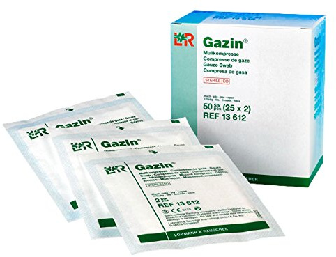 Gazin 13621 Kompressen, steril, 7,5 x 7,5 cm (2-er Pack)