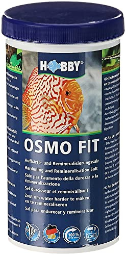 HOBBY Aquaristik Osmo Fit I 400g I Aufhärtungs- und Remineralisierungssalz für Aquarien I Spezialsalz zur Wasseraufbereitung I geeignet für Osmose- und VE-Wasser I für empfindliche Fische und Garnelen