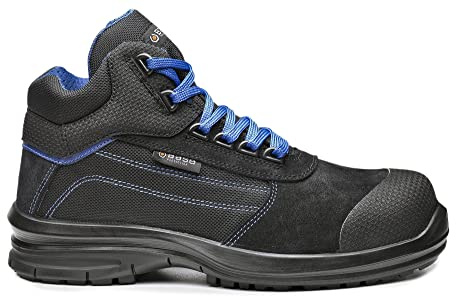 Base Protection, Pulsar Top Botte de Sécurité pour Femmes et Hommes, Noir et Bleu, Taille 44