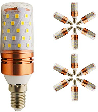 Chao Zan E14 Led 12w Warmweiß Licht 3000K LED Lampen Mais Glühbirnen 120W Entspricht Glühbirnen Nicht dimmbar 1200Lm Kleine Edison Kerze Leuchtmittel (12er-Pack)