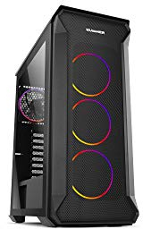 NOX XTREME PRODUCTS - NX QUANTUM ARGB Box, Micro ATX-ITX, 4 Ventole ARGB 120mm Preinstallate, Vetro Temperato, Spazio per 6 Ventole, USB 3.0, Colore Nero