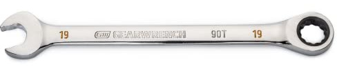 GEARWRENCH 19mm 4 Degree Swing Arch 12 Point Ratcheting Combination Wrench - 86919