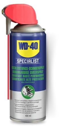 WD-40 Specialist Hochleistungs-Schmierspray Smart Straw | 400ml | Reduziert Reibung & Verschleiß | Langanhaltend | Für Metall, Glas, Gummi & Kunststoff | Farblos | Wasserabweisend | 360°-Ventil