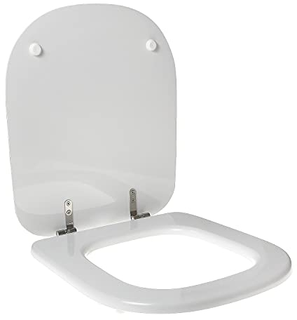 WC-Sitz für Globo Genesis Holz Polyester hochwertiges Scharnier Edelstahl